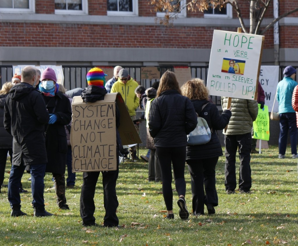Nancy as the co-organizer for the November Global Day for Climate Justice, Kamloops
